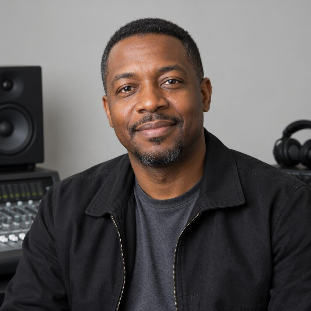 Man in a suit jacket looking at the camera